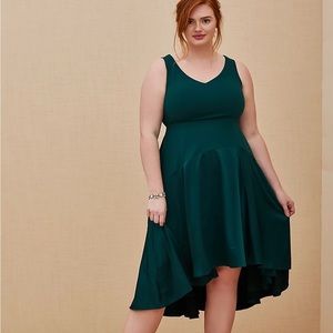 SPECIAL OCCASION GREEN SCUBA DRESS